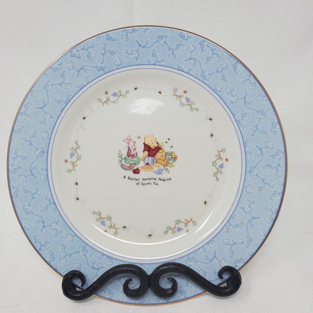 Vintage 2000 LENOX DISNEY THE POOH PANTRY Dessert Plates Fine Porcelain
